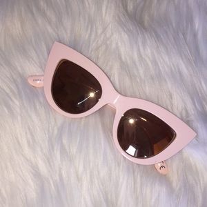 🕶2/$5!! Cat eye baby pink sunglasses
